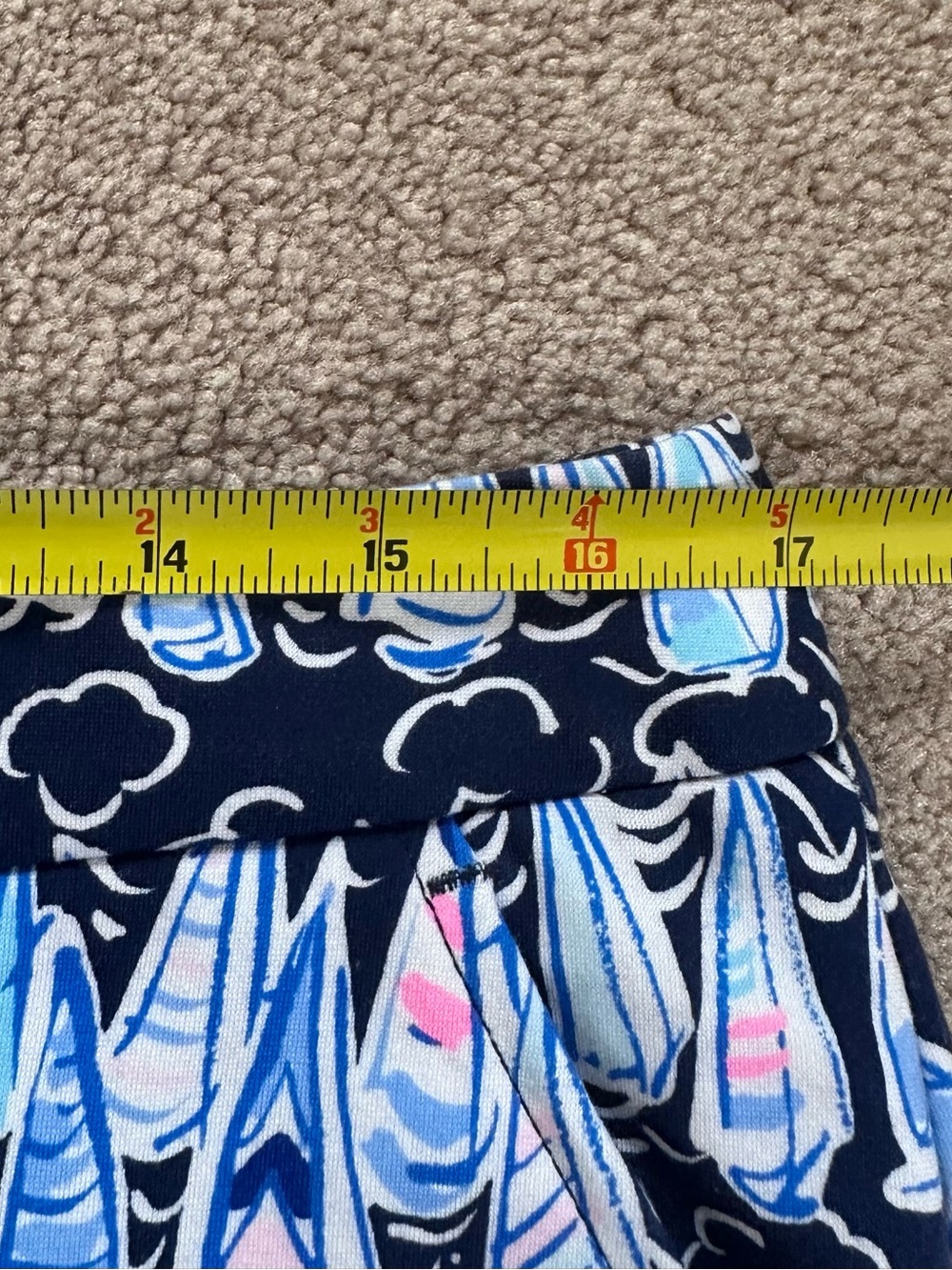 Lilly Pulitzer Colette Knit Skort Low Tide Navy Sails & Stripes Size 10 - Picture 12 of 12